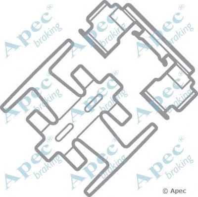 APEC BRAKING kit513 -  Комплектующие, тормозные колодки
